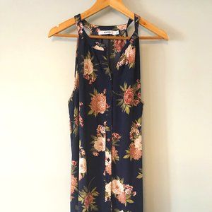 JustFab Midi Floral Dress with Belth